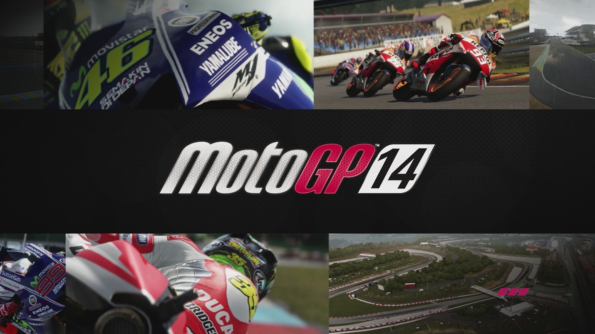 MotoGP 14 title screen for Xbox 360